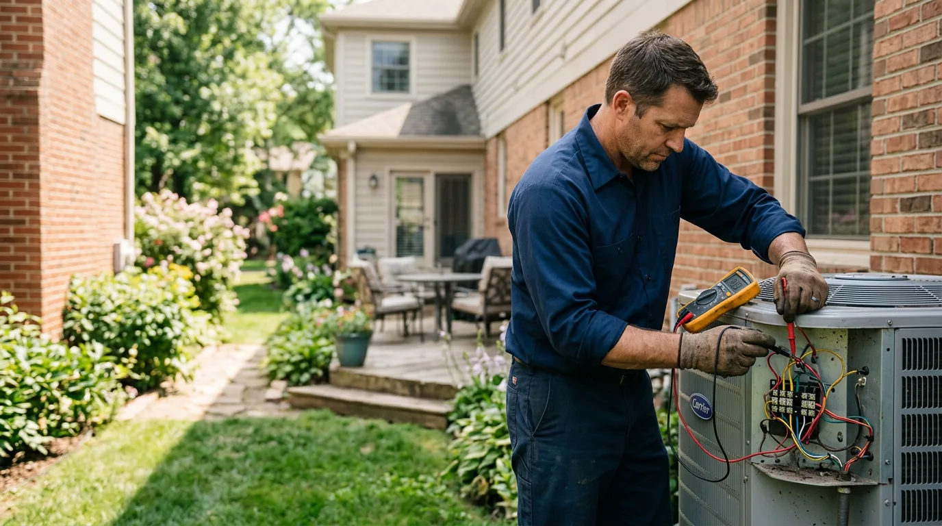 HVAC technician working near Clark Mills, NY